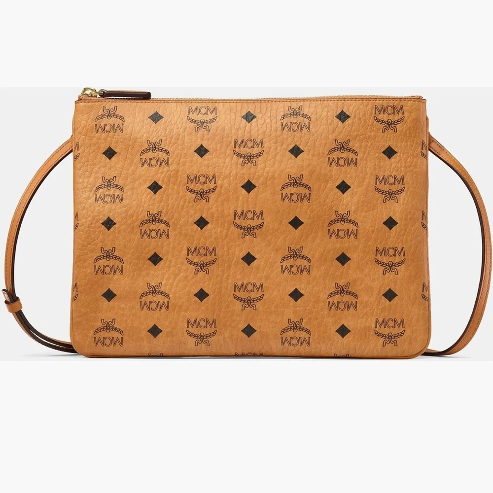 $500 NWOT MCM Crossbody Viestos Pouch with Original Strap - Picture 1 of 6